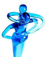Blue Glass Figures
